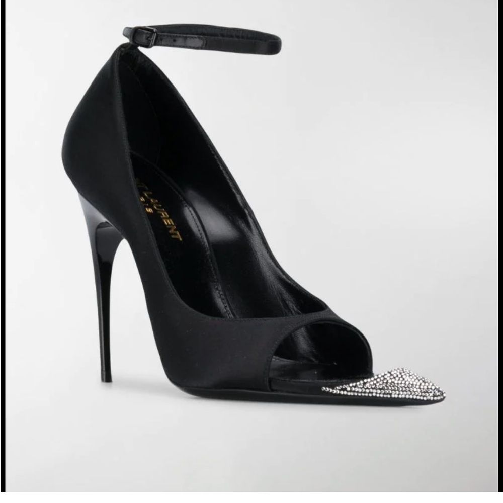 Saint Laurent Palace 105Pumps Med Nitar-New with Tags!Chic&fancy-Black-originals